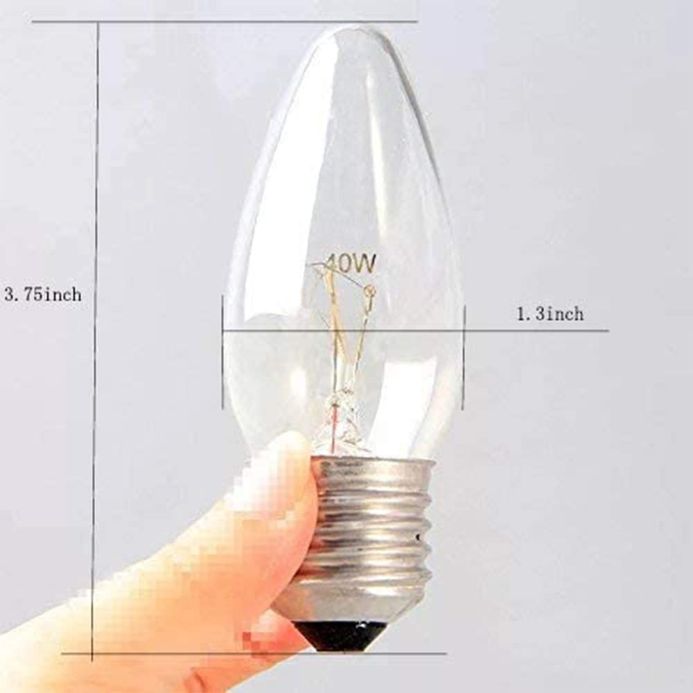 E14 LED Base Candelabra Bulb Flame Tip candle Dimmable - Lighting