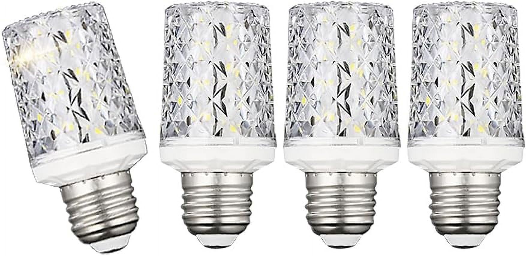QYUN-E26 Led Bulbs,Modern Craft Crystal Lamp,6000K Daylight White 18W ...