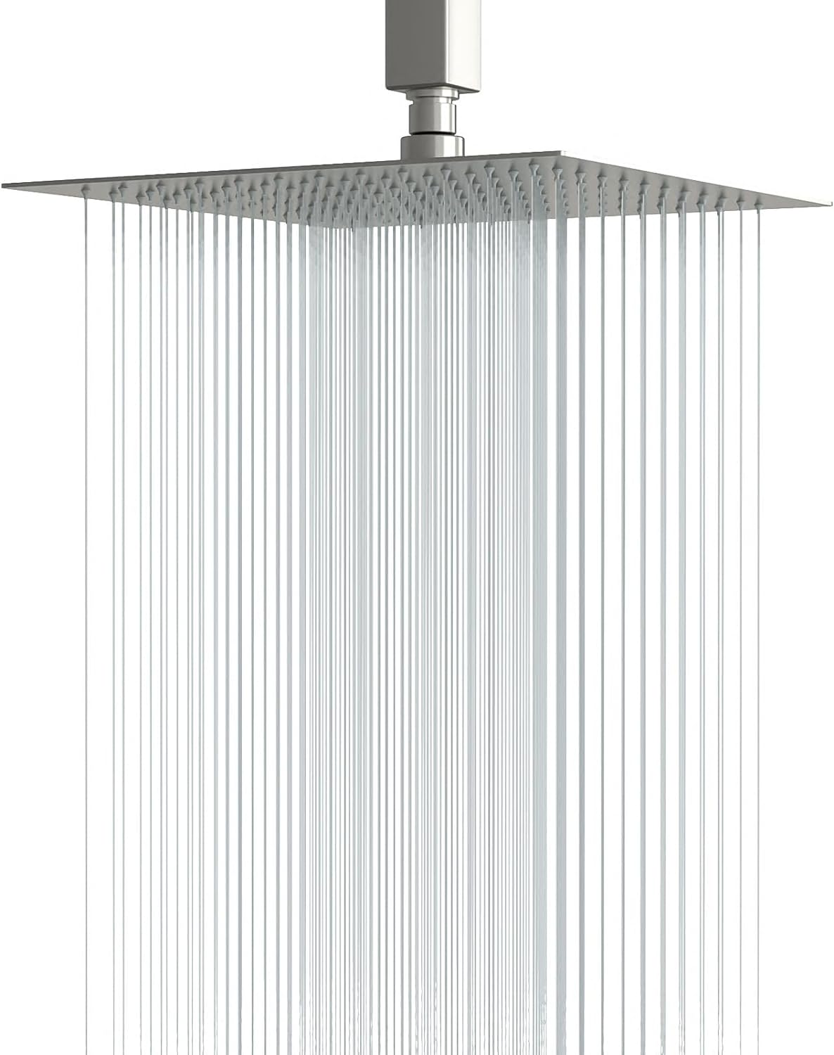 QYUN-Rain Shower Head 12 Inch Solid Ultra Thin 304 Stainless Steel ...