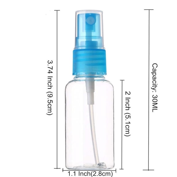 QYXQPYO Fine Mist Spray Bottle Small Spray Bottle with Fine Mist Travel Spray Bottles for Hair and Face Refillable Spray Bottles for Cleaning Solutions, Perfume, Liquid Cosmetics, Essential Oils