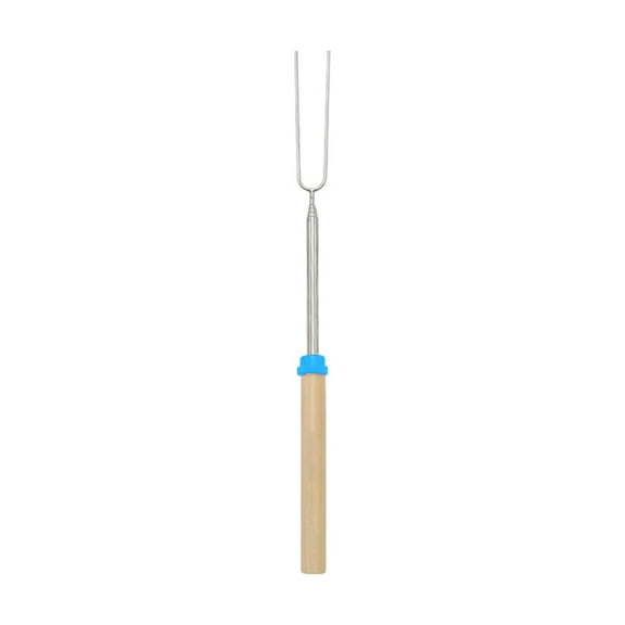 QYXQPYO Marshmallow Roasting Sticks 32 inch Telescoping Extendable Camping Campfire Fire Pit Accessories Smores Skewers & Hot Dog Fork, Light Blue Sale