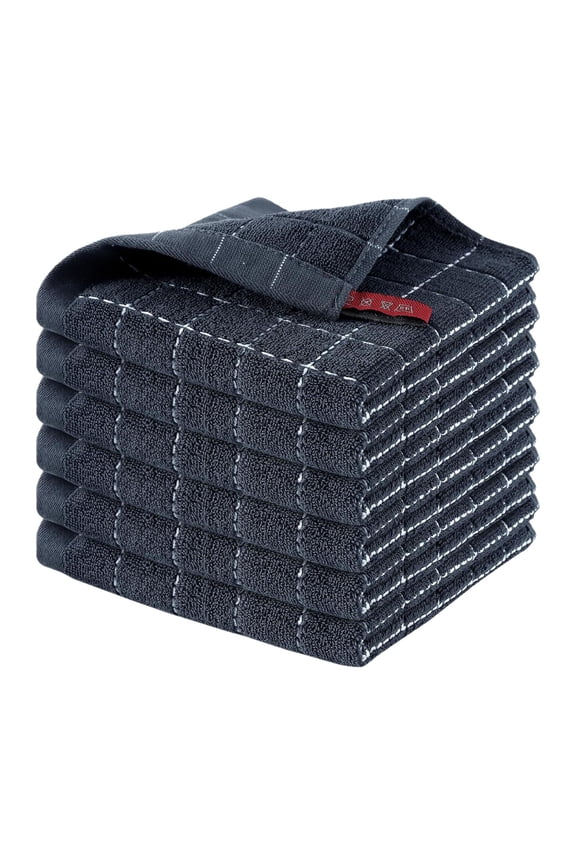 Microfiber Dish Cloth Set Soft and Super Absorbent 12x12 Inch 1 Pc Home Kitchen Hand Towels Super Soft Absorbent Quick Drying Dish Rags for Washing Dishes, Light Black Sale