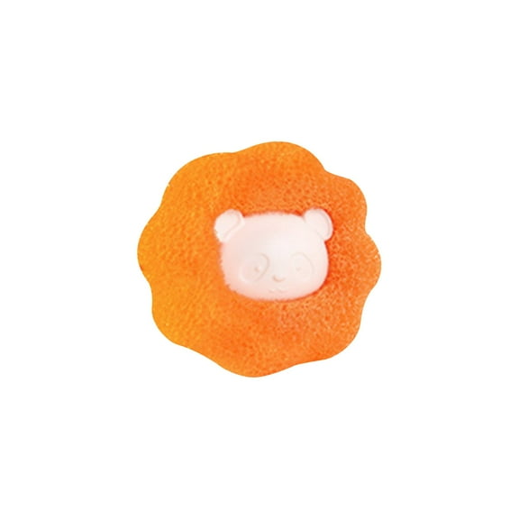 QYXQPYO Reusable Dryer Balls Pet Hair Remover for Laundry Reusable Lint Remover Sponge Hair Catcher for Washing Machine Wash Dryer Balls, Orange