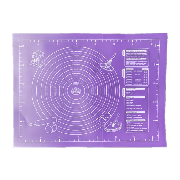 QYXQPYO Silicone Pastry Baking Mat Dough Large Non Stick Slip Cookie Bread Rolling Mats Sheet, Kitchen Counter Kneading Cooking Board Pad Matt with Measurement for Pie Pizza Cookies Fondant Making