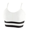 thumbnail image 1 of QYZEU Bras for Women No Underwire Thin Strap Lift Bra Fashion Sexy Sports Bra Fitness Yoga Pad Sportswear Push Up Bralette Solid Breathable Soft Comfy Bras White One Size, 1 of 3