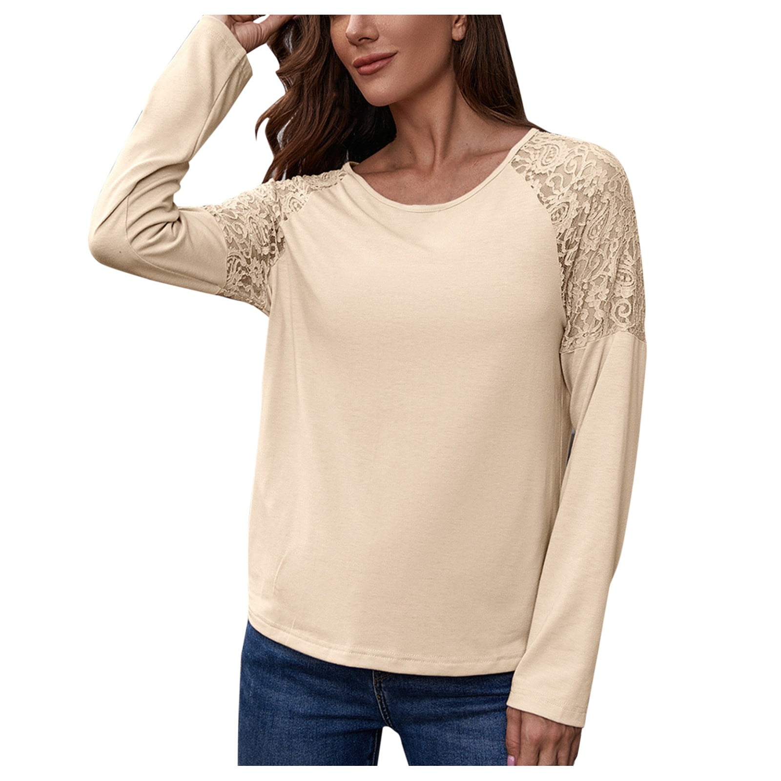 NKOOGH Misses Tops And Blouses for Fall Light Long Sleeve Women'S