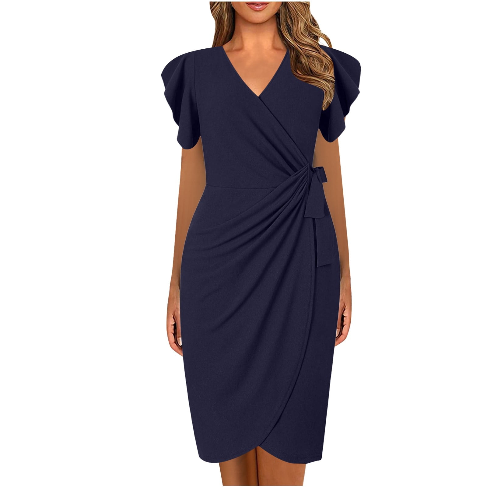 QYZEU Petite Dresses for Women Petite Length Casual Temperament Slim Fit Waist Cinching Pleated Solid Maxi Dresses V Neck Short Sleeve Lightweight ... QYZEU Petite Dresses for Women Petite Length Casual Temperament Slim Fit Waist Cinching Pleated Solid Maxi Dresses V Neck Short Sleeve Lightweight ...