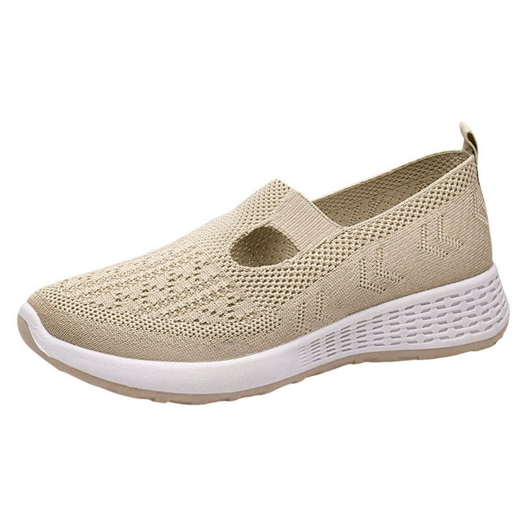 Khaki slip on shoes womens sales