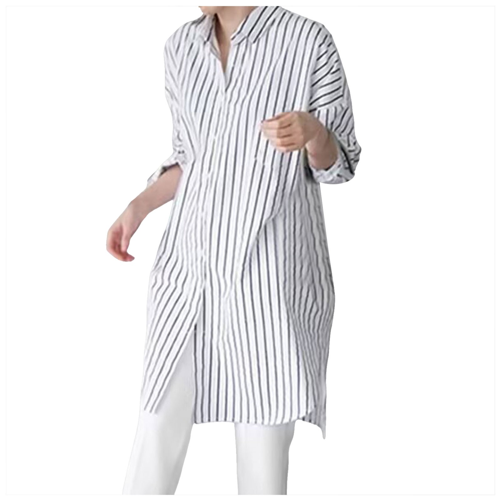 QYZEU Women's Tops Short Sleeve Workout Shirts White Blouse Long