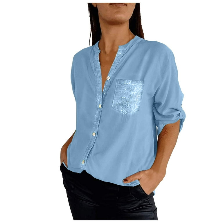 Casual Draw String Pocket Sequined O Neck Long Sleeve Two Pieces Casual Draw String Pocket Sequined O Neck Long Sleeve Two Pieces