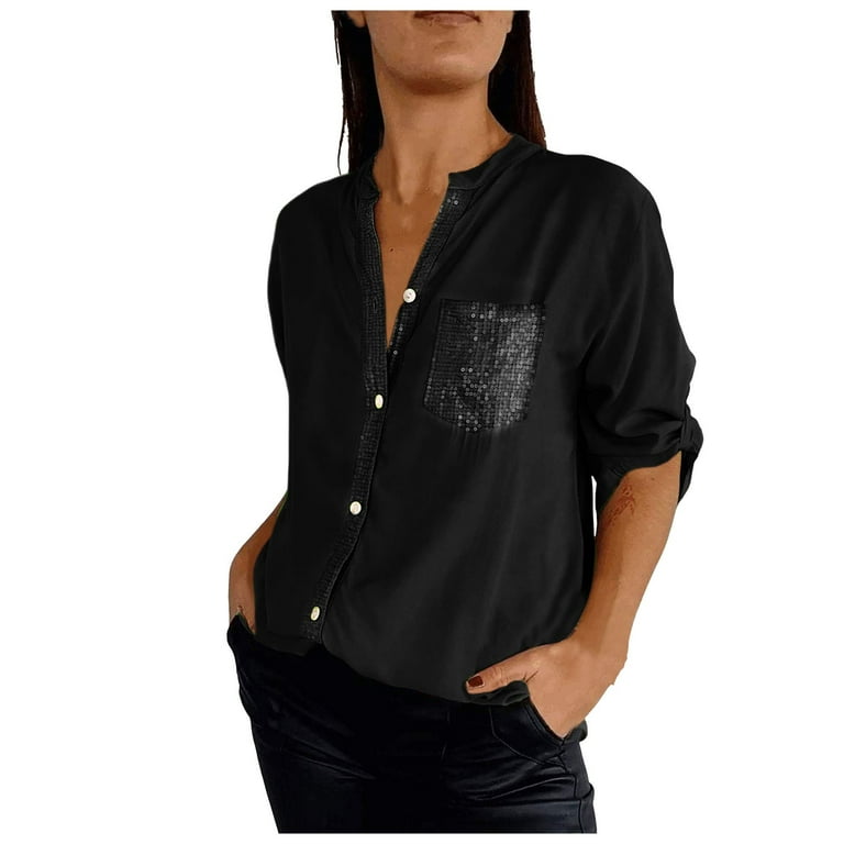 Casual Draw String Pocket Sequined O Neck Long Sleeve Two Pieces Casual Draw String Pocket Sequined O Neck Long Sleeve Two Pieces