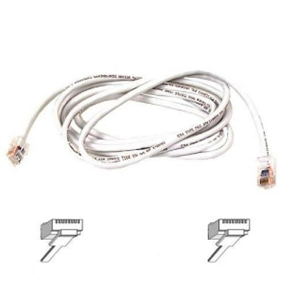 QZ5207 2 ft. Cat6 UTP Snagless RJ45 Male-Male Patch Cable - White
