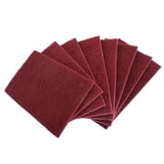 QZATTCAEN 6"x9" Maroon Automotive Scuff Pad, 8 Pack