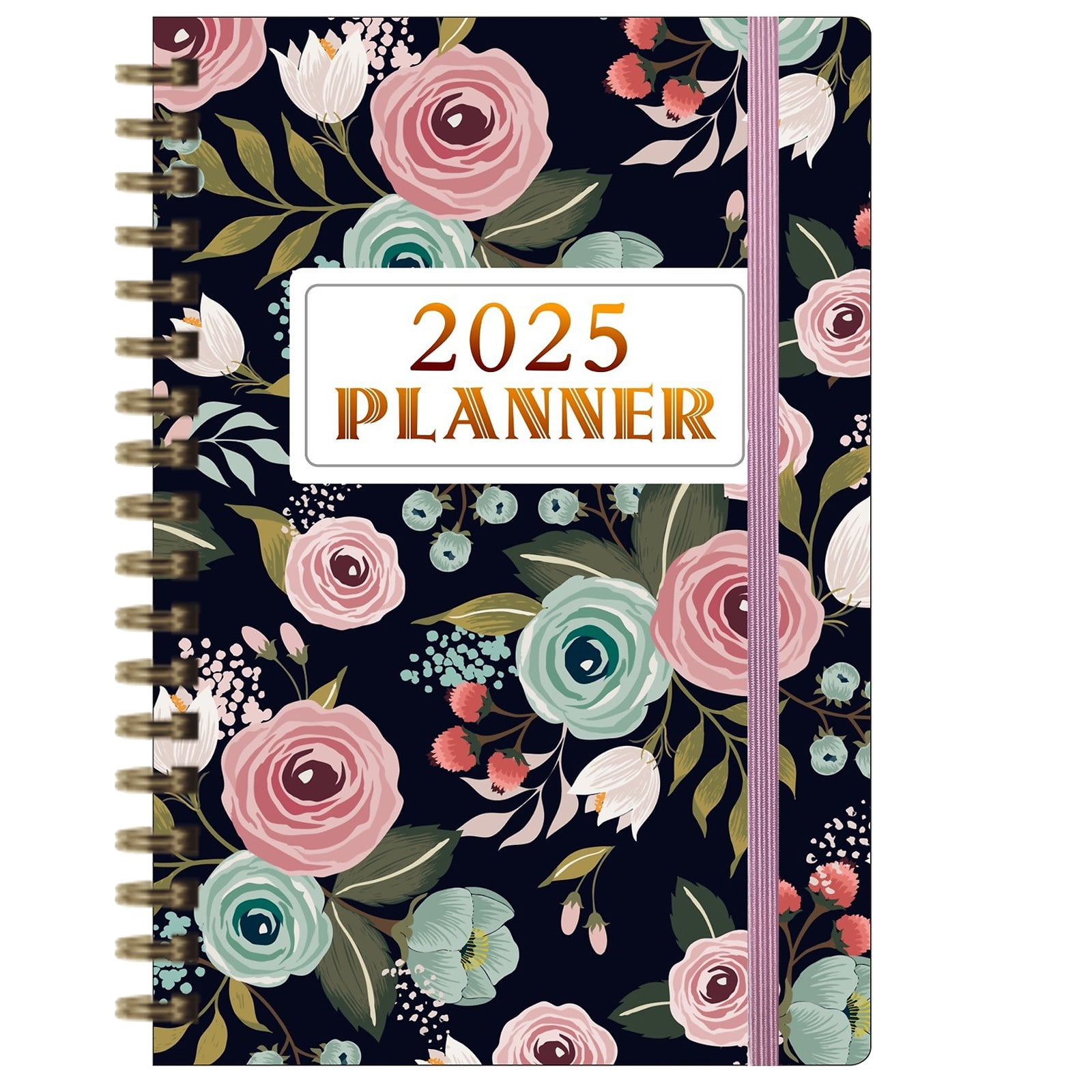 QZGZDS 2025 Planner with Monthly & Weekly Views, A5 Size, Durable