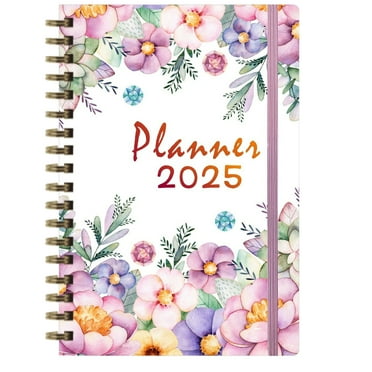 QZGZDS 2025 Planner with Monthly & Weekly Views, A5 Size, Durable Hardcover, Ideal for Organizing Daily Tasks and Appointments