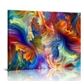 thumbnail image 1 of QZHH Abstract Colorful Wall Art Rainbow Canvas Wall Decor Bright Multicolor Color Blocks Splash Picture Art Modern Contemporary Prints Painting Artwork for Home Living Room Office Decoration, 1 of 5
