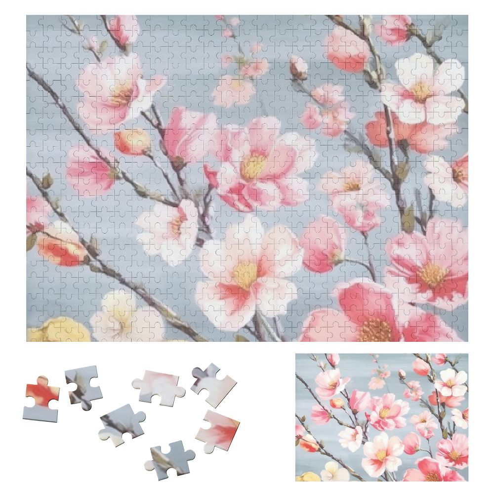 QZHH Flowers Wooden Jigsaw Puzzle Impossible Wooden Puzzles for