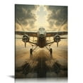 thumbnail image 1 of QZHH Military Aircraft Airplane Picture  Mustang World War II Fighter Bomber Canvas Wall Art Airplane Paintings Print for Living Room Wall Decor, 1 of 4