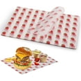thumbnail image 1 of QZLGJL Waxed Deli Paper Sheets 10 * 14 Inch, 100 Pcs Food Basket Liners for French Fries, Burgers, Dry Sandwich Wrap Paper Sheets Berry, 1 of 4
