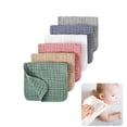 thumbnail image 1 of QZS 19.7x9.8In Cotton Burping Clothes,6-Layer Ultra Absorbent Clothes for Boys & Girls,6Pack Reusable Muslin Burp Cloths(Multi Colors), 1 of 6