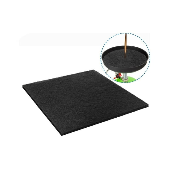 QZS 1Pack Black Oil Change Splash Pad,22.1x22.1x0.4In Oil Drains Anti Splash Pad,Durable Oil Change Mat for Coolant,Brake Fluid