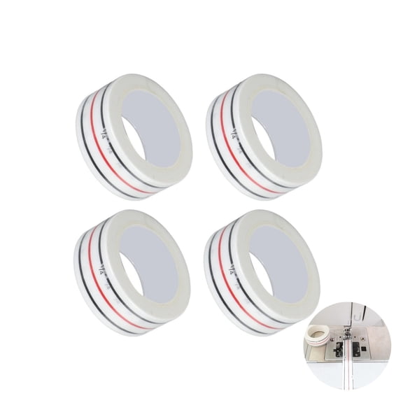 QZS Beginner-Friendly Sewing Tape,4pack Diagonal Seam Guide for Straight Stitching on Sewing Machines,1/4 Inch Basting Tape for Quilting & Seam Alignment,32.8ft/Rolls