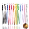 thumbnail image 1 of QZS Colorful Rope Keychain 12pcs Handwoven Nylon Rope Keychain Handbag Decoration Accessories for Outdoor Travel & Gift Giving, 1 of 7