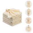 thumbnail image 1 of QZS Delicate Napkins,16.5x16.5In Linen Dinner Napkins for Summer,Table Decorations for Wedding,Handcrafted and Machine Washable,6Pcs, 1 of 6