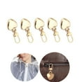 thumbnail image 1 of QZS Detachable Zippers Replacement Repair Kits,5Pcs Gold Detachable Heart Shaped Sewing Supplies for Jackets,Luggage,Backpacks, 1 of 6