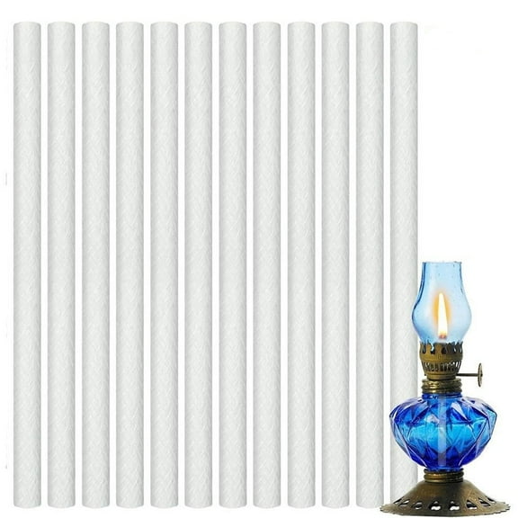 QZS Fiberglass Replacement Wicks, 10 inch Long Life Torch Replacement Wick, Long Lasting Oil Lamp Wicks for OutdoorPatio, Lighting Garden Lights, DIY Home Decor (Size Shearable)