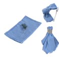 thumbnail image 1 of QZS Handmade Cloth Napkins,Set of 6 Dinner Table Napkins for Wedding Party,Reusable Linen Table Cloth for Bridal Shower Decoration,16.5x16.5 inches, 1 of 6