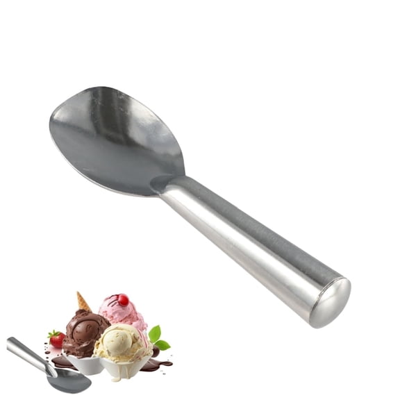 QZS Kitchen Anti-Freeze Ice Cream Spade,Aluminum Alloy Ice Cream Paddle with Comfortable Handle,Dessert Spade for Indoor and Outdoor Use,1Pack
