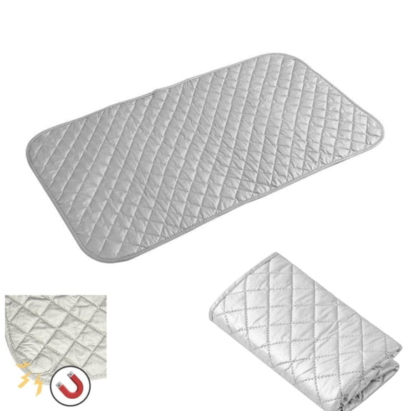 QZS Magnetic Foldable Ironing Pad,1pcs Portable Ironing Mat for Table Top,Magnetic Edges,Use on Any Flat Surface,18.9x31.5In