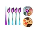 thumbnail image 1 of QZS Non-Stick Grapefruit Utensils,Rainbow Serrated Edge Grapefruit Spoons,Reusable Stainless Steel Fruit Puree Tool for Citrus Melon Pitaya, 1 of 6
