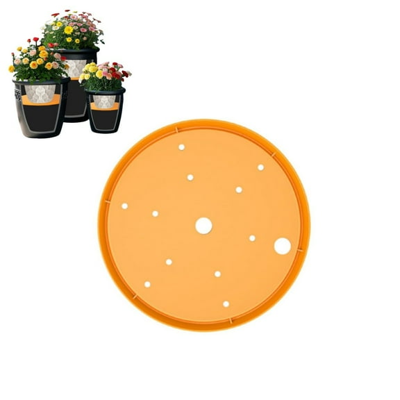 QZS Orang Planter Insert,Drainage Holes,Place Inside Planter,Use Less Potting Soil,1Pc Flower Pots Insert Fit for Indoor & Outdoor Use,Gardening,Orange