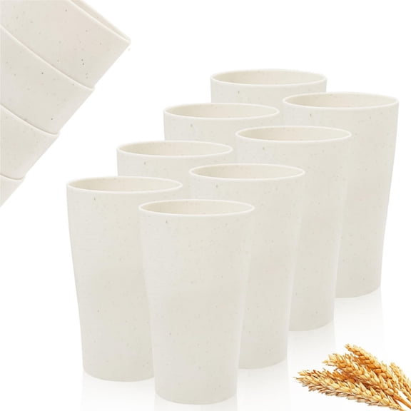 QZS Reusable Water Tumbler,Unbreakable Drinking Tumbler,6Pack Stackable Lightweight Cups for Home,Picnic,Dishwasher & Refrigerator Safe
