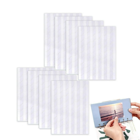 QZS Self-Adhesive Picture Corners Stickers,8 Sheets Portable Photo Corners for Scrapbooking,DIY Picture Supplies for Scrapbooking,Journal,Diary