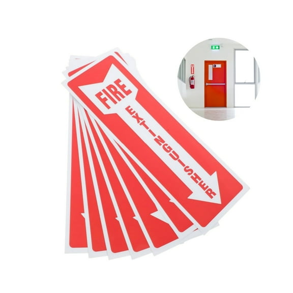 QZS Self Adhesive Safety Sticker Sign,20Pcs Durable Fire Extinguisher Stickers for Office,12x4In Portable Extinguisher Signs for Indoor & Outdoor