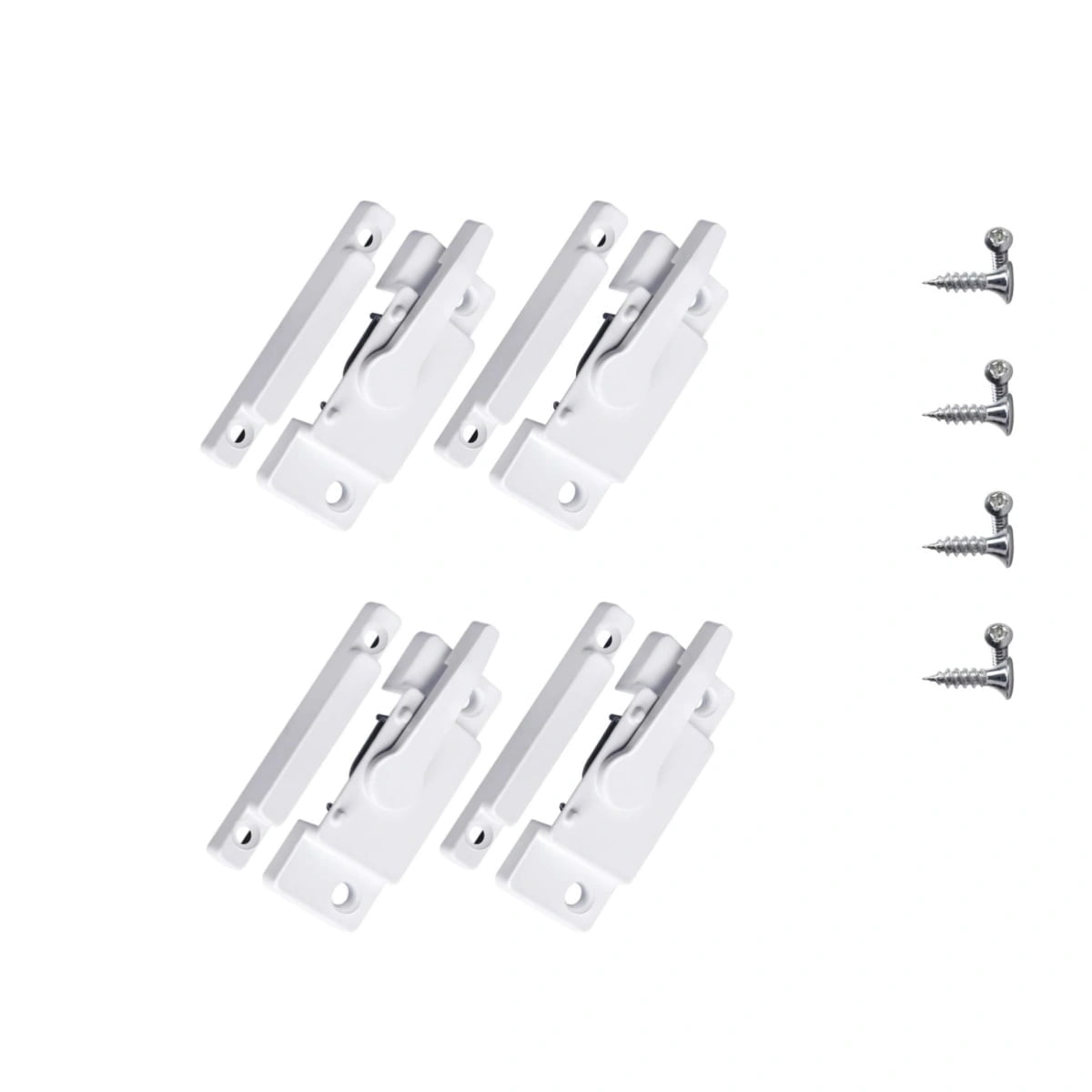 QZS Sliding Window Sash Locks,4Pack Alloy Cam Action Window Locks ...