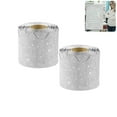 thumbnail image 1 of QZS Sliver Bulletin Board Strips Decoration,32.8Ft Portable Silver Scalloped Rolled Border Trim for School,2 Pack Glitter Paper Decoration for Home, 1 of 6