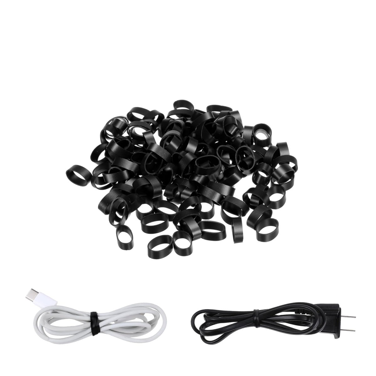 QZS Strong Silicone Bands,Black 0.5in OD Reusable Rubber Ties,Thick ...