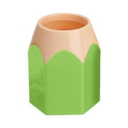 Qaailabf Desktop Plastic Pen Holder | Cute Design | Lightweight Stationery Organizer for Office | 1 Piece | 10.5cm Height x 7.5cm Width