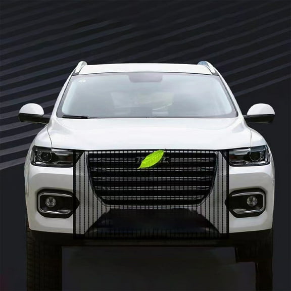 Qaailabf Automotive Radiator Protection Net 100x80cm Universal Fit Dacron Mesh Screen Anti-Catkin Anti-Poplar Anti-Insect Cooling System Shield Easy Install Front Bumper Cover