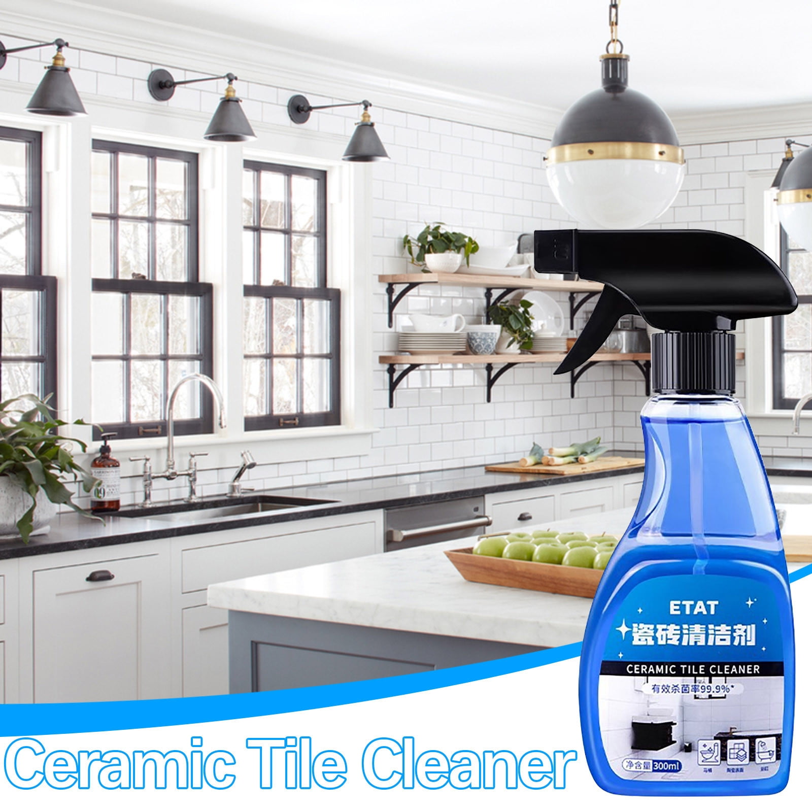 Qaailabf Ceramic Tile Cleaning Agent 300ml, Multi-Surface Cleaner for ...