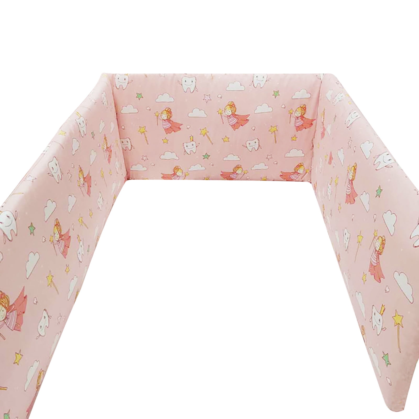 Qaailabf Crib Bumper Pads 4in1 Cotton Pads for Boys Girls,Safe