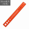 thumbnail image 1 of Qaailabf Flexible Rubber Plastic Ruler, Shatterproof Soft Ruler with Double Scale, 12 Inch, Bendable Straight Edge, Gradient Color, 1 Pack, 1 of 9