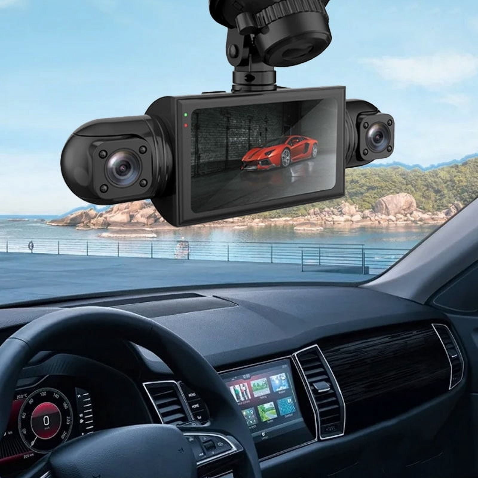 Qaailabf 1080p Dash Cam | 4-Channel Driving Recorder | Front, Rear ...