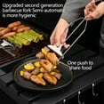 thumbnail image 1 of Qaailabf Stainless Steel BBQ Skewers 14.7 Inch with Protective Cover and Food Pusher Box - Multi-Claw Kabob Skewers Set for Grilling Meat Shrimp Chicken Vegetables - Dishwasher Safe Ergonomic Design, 1 of 8