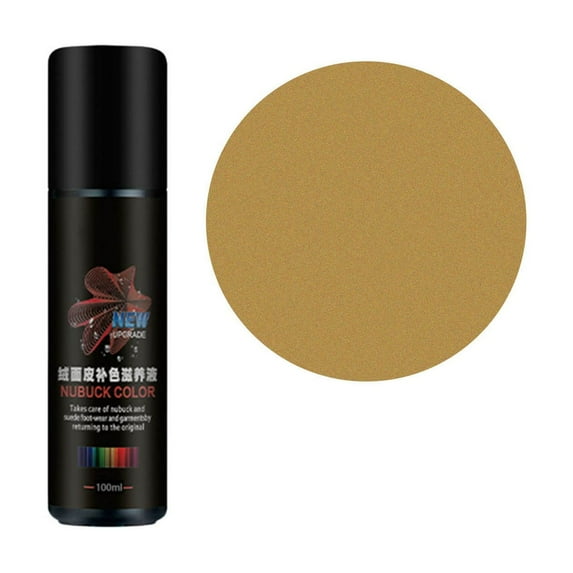 Qaailabf Suede Color Restoration Spray 75ml for Shoes, Boots, Jackets & Purses - Quick Dry Leather Dye & Refurbisher - No Water Needed Faded Suede Repair Treatment with Applicator - Nourishing