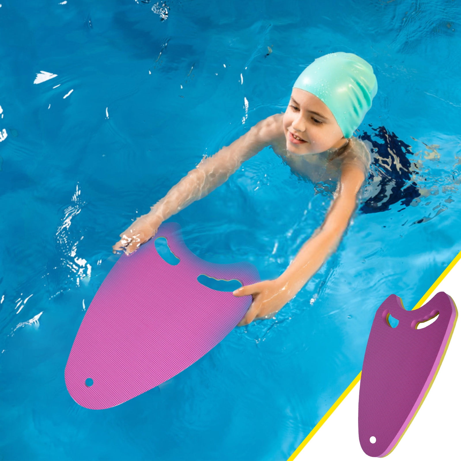 Qaailabf Swimming Kickboard Foam Pool Float Board | Dual-Color High ...